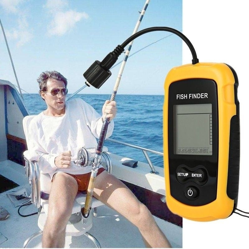 Fish Finder Depth Finder Sonar Alarm Marine Boat Fish finder Navigation Tools Image 8