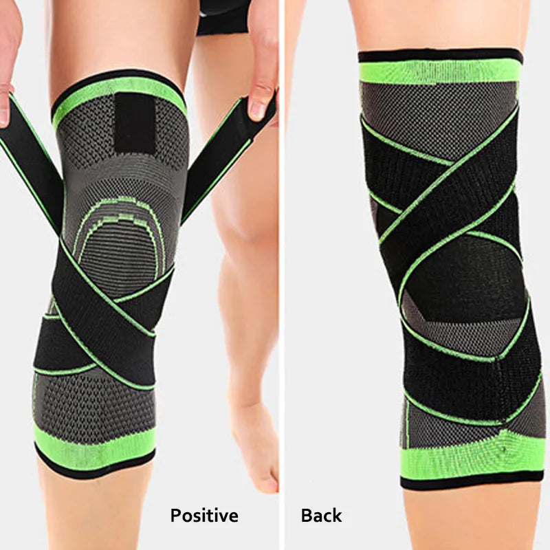 3D Weaving Knee Protector Brace Support Pad Sports Protective Breathable Running Image 2