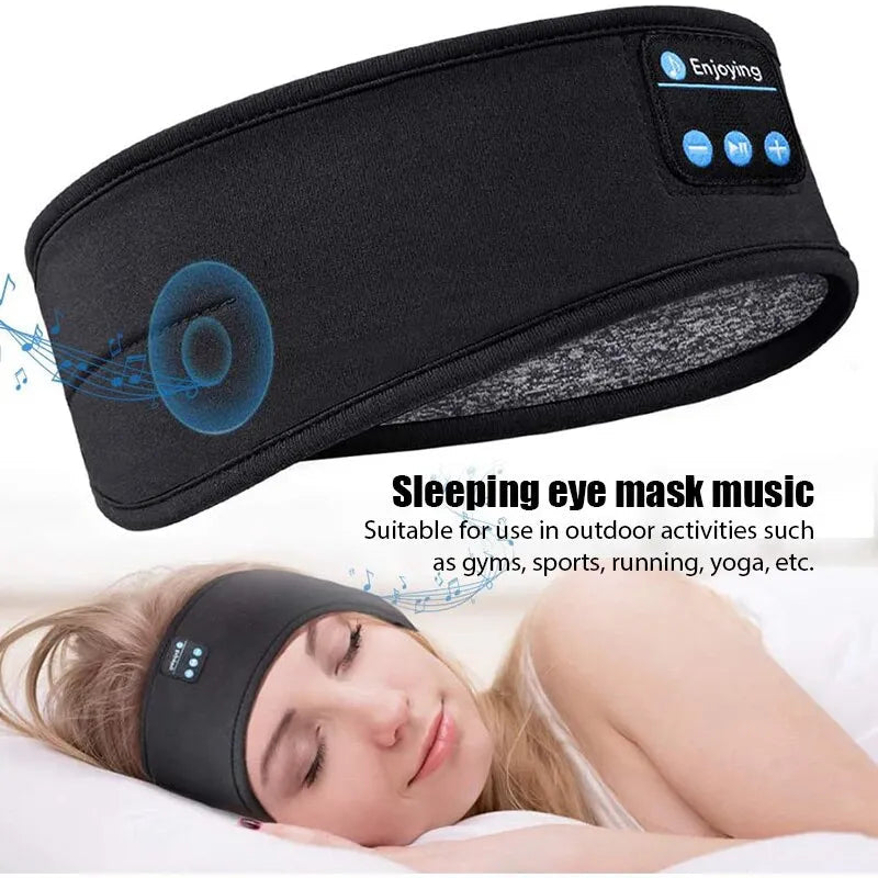 Fone Bluetooth Earphones Sports Sleeping Headband Elastic Wireless Headphones Image 2