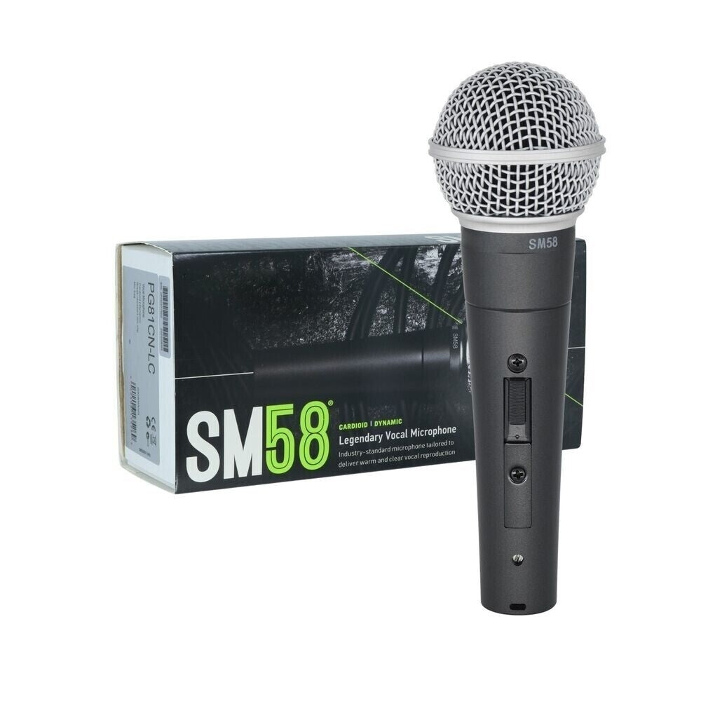 For Shure SM 58LC Dynamic Vocal Microphone Wired XLR Cardioid Professional Mic Image 4