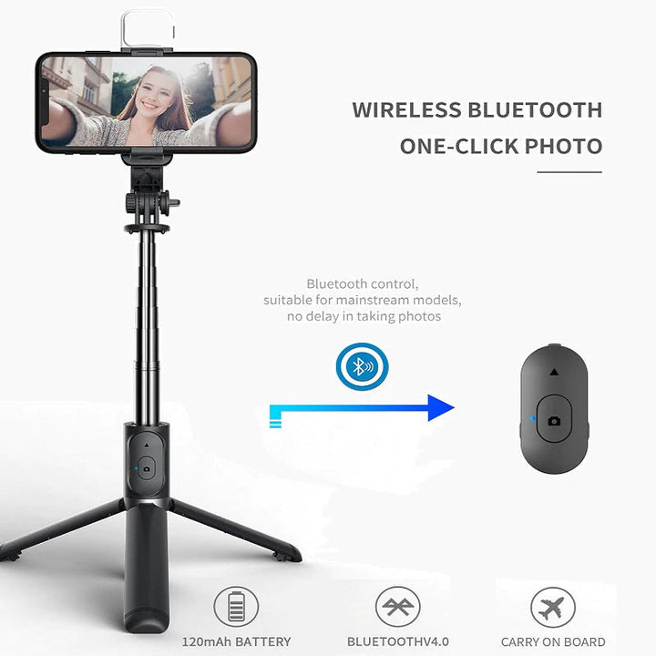 6 in 1 Wireless Bluetooth Selfie Stick Image 4