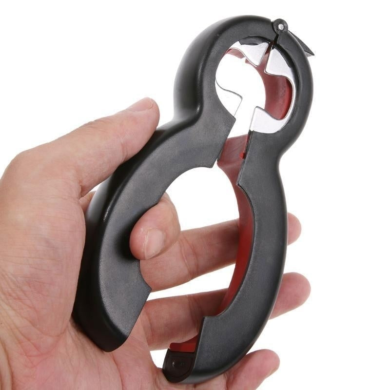 6 in1 Multi Function Twist Bottle All in One Jar Gripper Can Wine Beer Opener SD Image 7