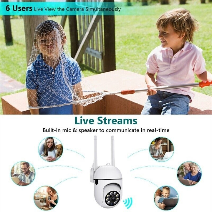 5G Wifi Wireless Security 1080P HD Camera System Outdoor Home Night Vision Camera Image 8