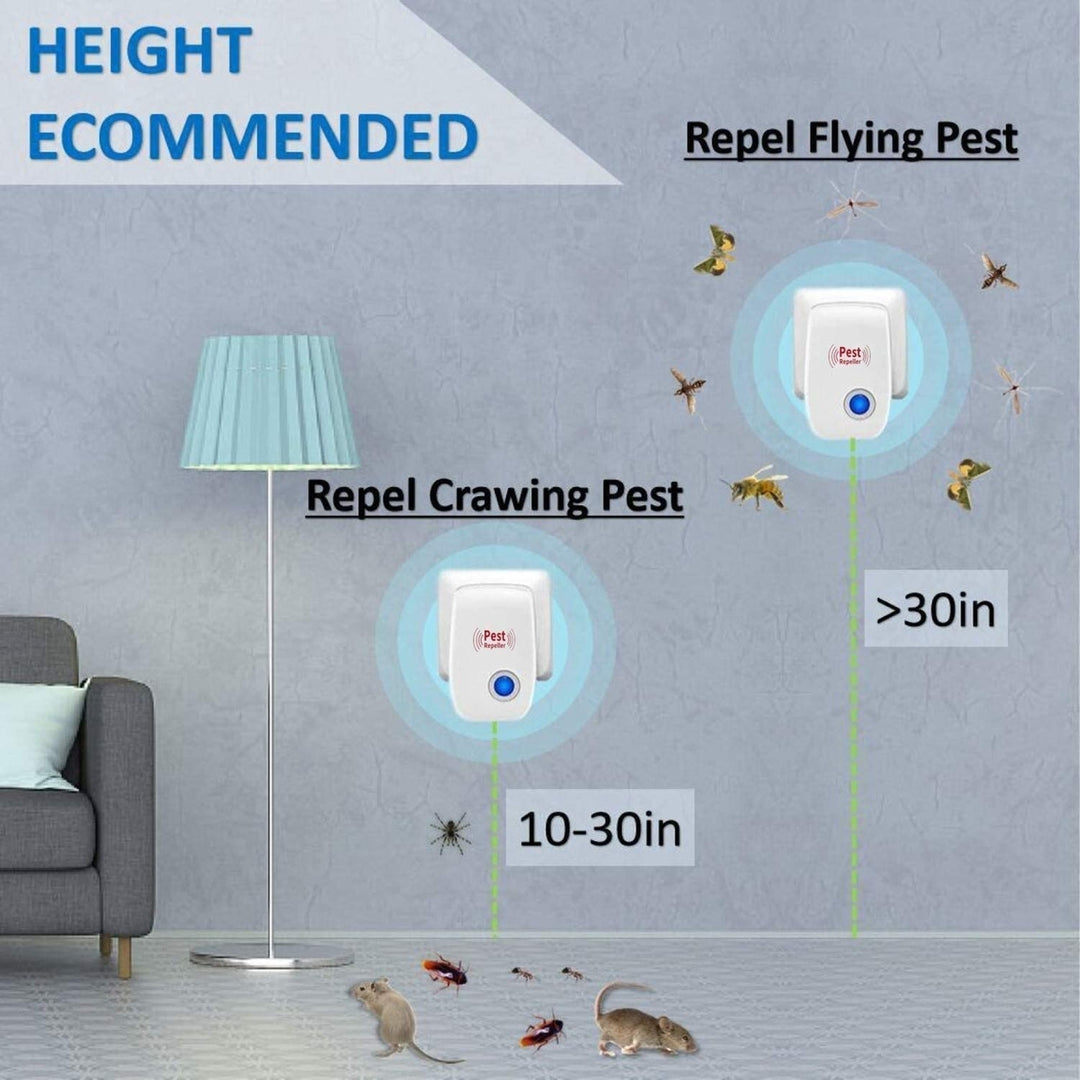 6 Packs Pest Repeller Ultrasonic Electronic Mouse Rat Mosquito Insect Rodent Control Image 3