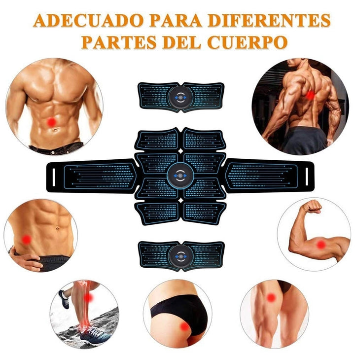 ABS Abdominal Stimulator EMS Training Toning Slim Belt Muscle Trainer Fitness Image 7