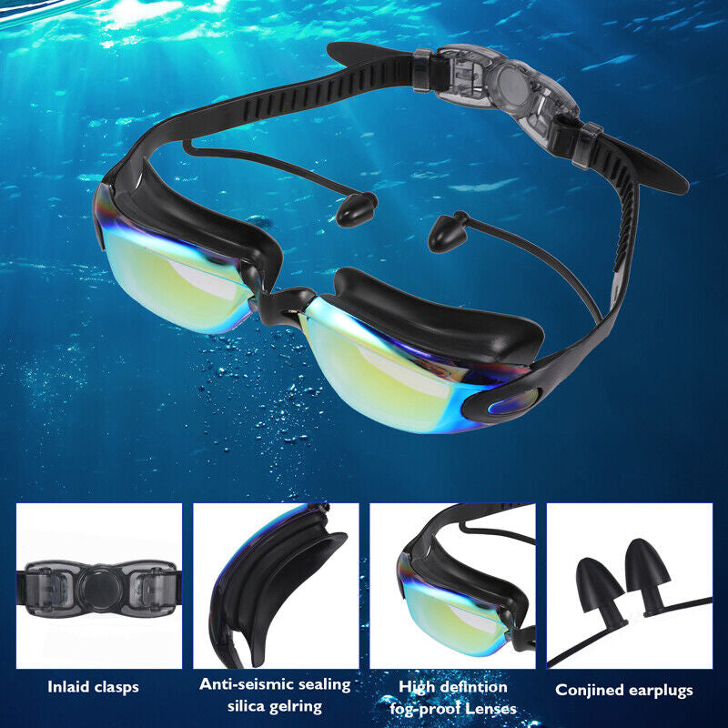 Adult Swim Goggles HD Clear Vision Anti-Fog Anti UV Protection Swimming Glasses Image 4