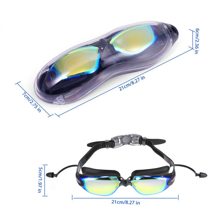 Adult Swim Goggles HD Clear Vision Anti-Fog Anti UV Protection Swimming Glasses Image 6