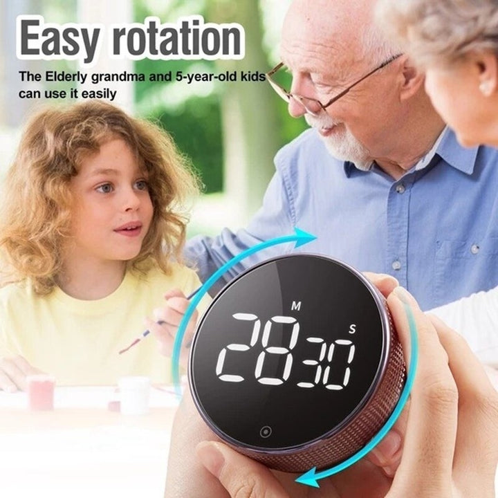 Magnetic Digital Smart Timer Kitchen Cooking Shower Study Stopwatch LED Counter Image 3