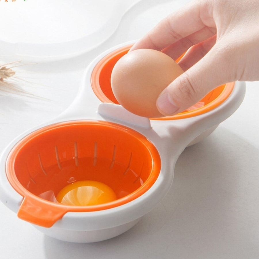 BPA Free Microwave Double Cup Perfect Eggs Poacher Image 1