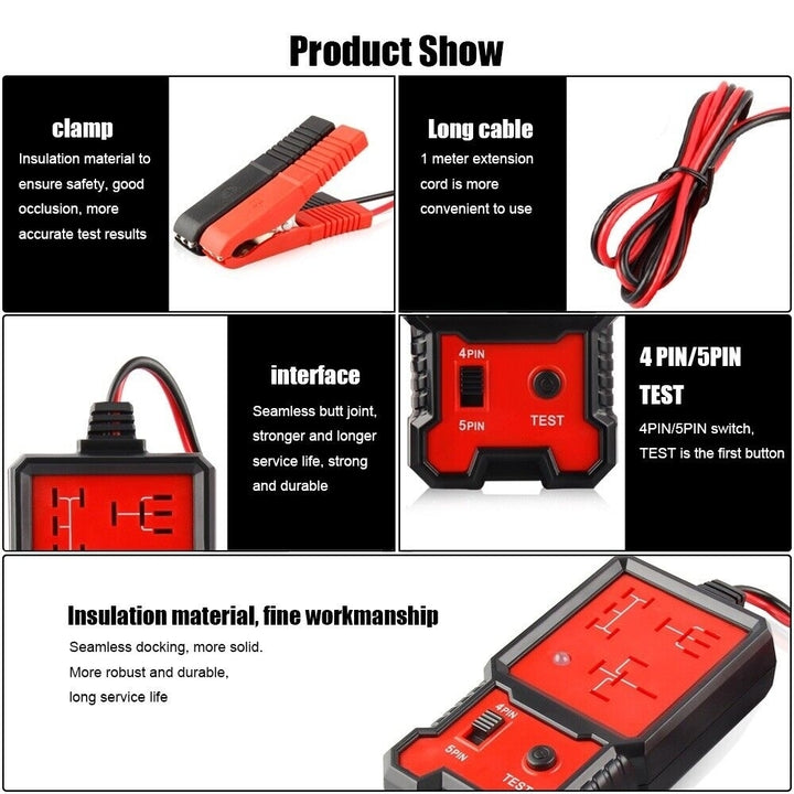 Car Battery Checker Electronic Car Relay Tester Car Tester Image 4