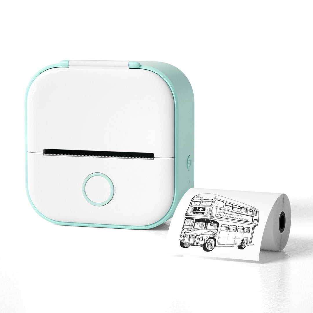 Mini Portable Sticker Printer Bluetooth Wireless Thermal Printer Image 1