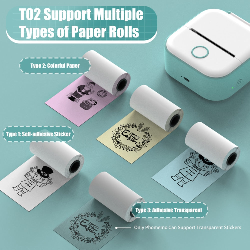 Mini Portable Sticker Printer Bluetooth Wireless Thermal Printer Image 4