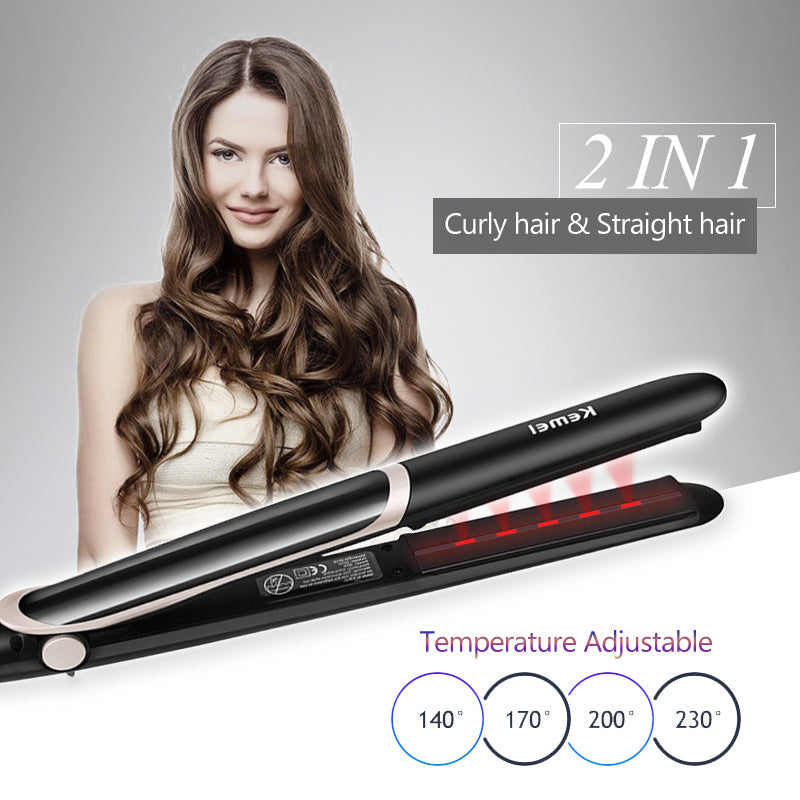 Ceramic Tourmaline Ionic Flat Iron Hair Straightener Image 4