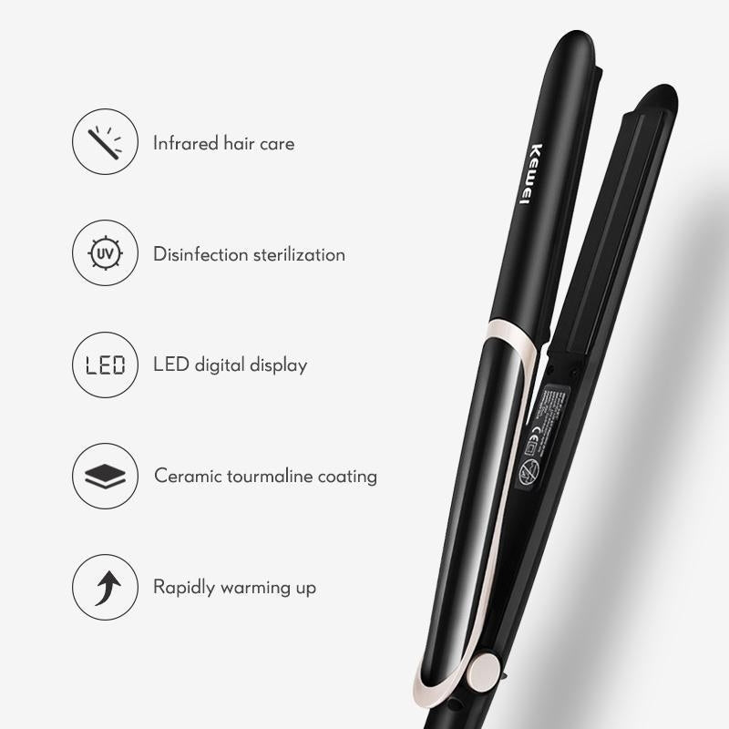 Ceramic Tourmaline Ionic Flat Iron Hair Straightener Image 10