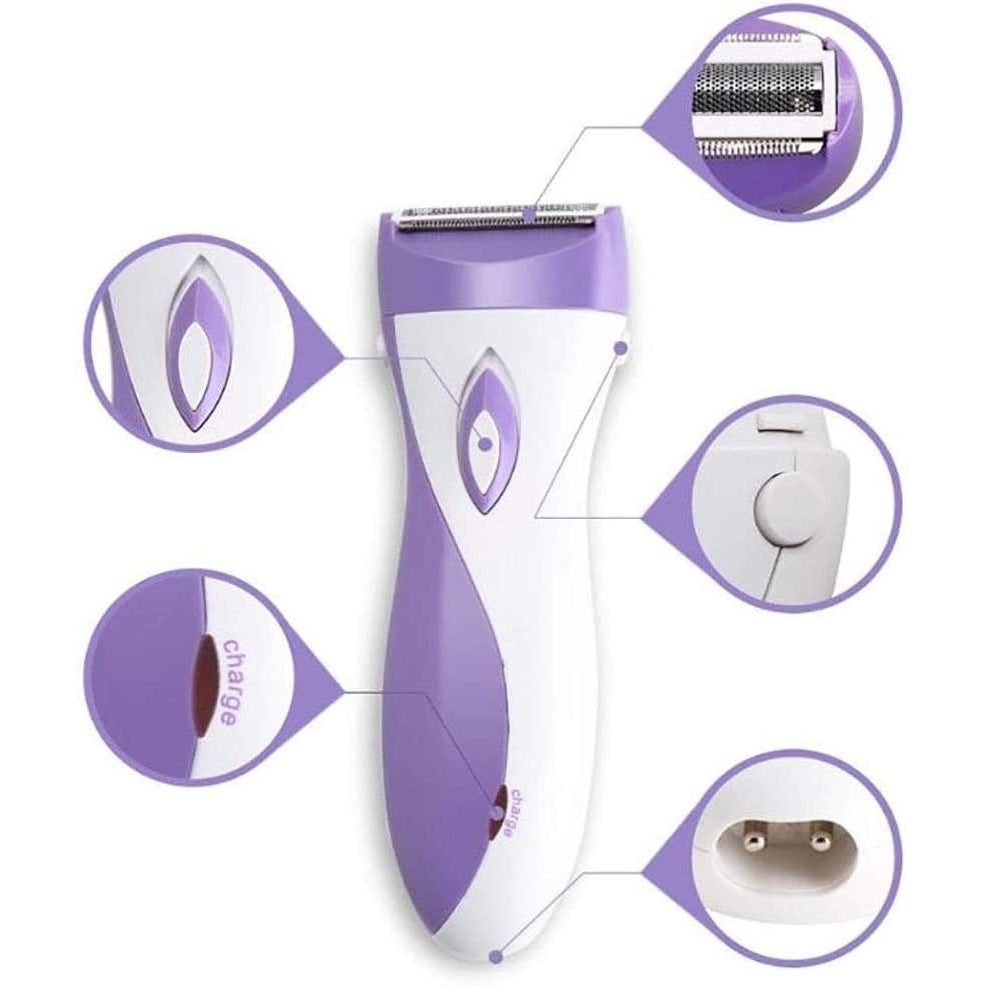 Cordless Epilator Hair Remover Lady Shaver Leg Underarm Hair Trimmer Rechargeable Waterproof Bikini Armpit Razor for Image 2