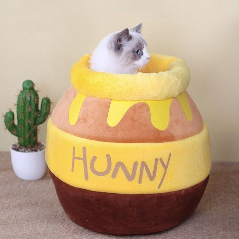 Comfy Honey Pot Pet Plush Bed Image 2