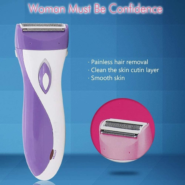 Cordless Epilator Hair Remover Lady Shaver Leg Underarm Hair Trimmer Rechargeable Waterproof Bikini Armpit Razor for Image 4