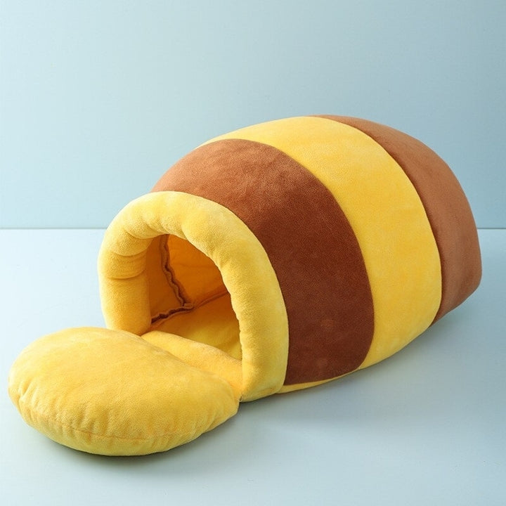 Comfy Honey Pot Pet Plush Bed Image 4