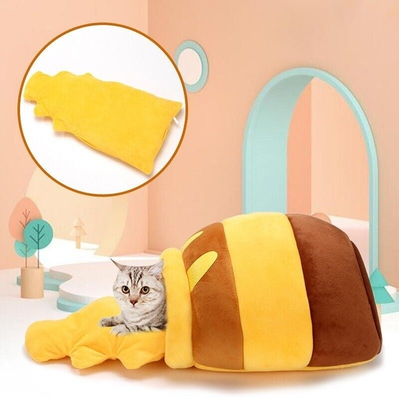 Comfy Honey Pot Pet Plush Bed Image 4