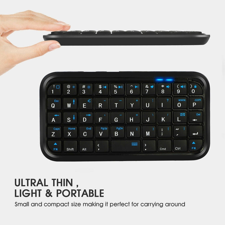 Mini Wireless Bluetooth 3.0 Keyboard LED Keypad USB Charging for PC TV Android XBOX Image 6