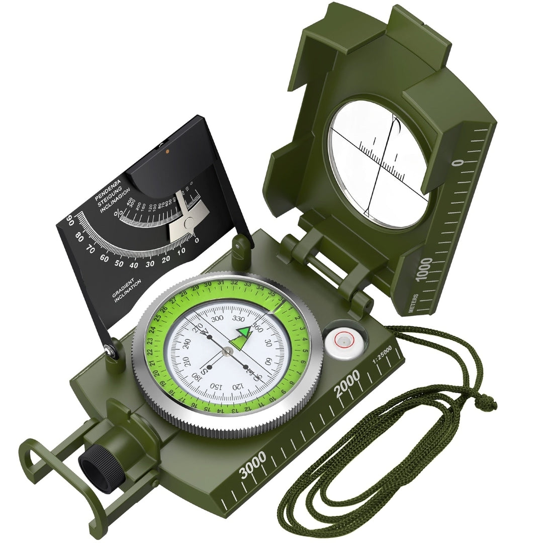 Multifunctional Military Sighting Navigation Compass with Inclinometer Image 1