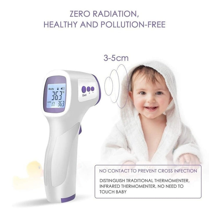 Non-contact Ear Forehead Thermometer LCD IR Infrared Temperature Measurement LCD Image 4