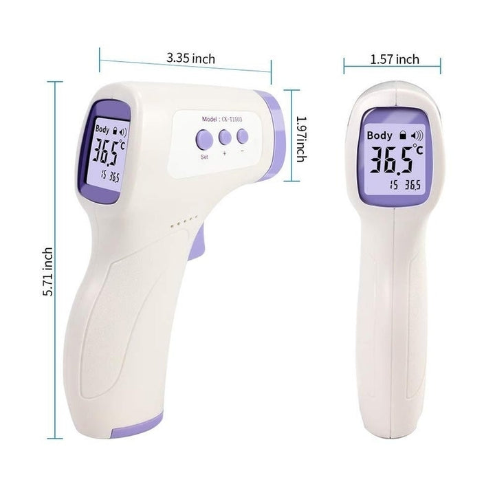 Non-contact Ear Forehead Thermometer LCD IR Infrared Temperature Measurement LCD Image 8