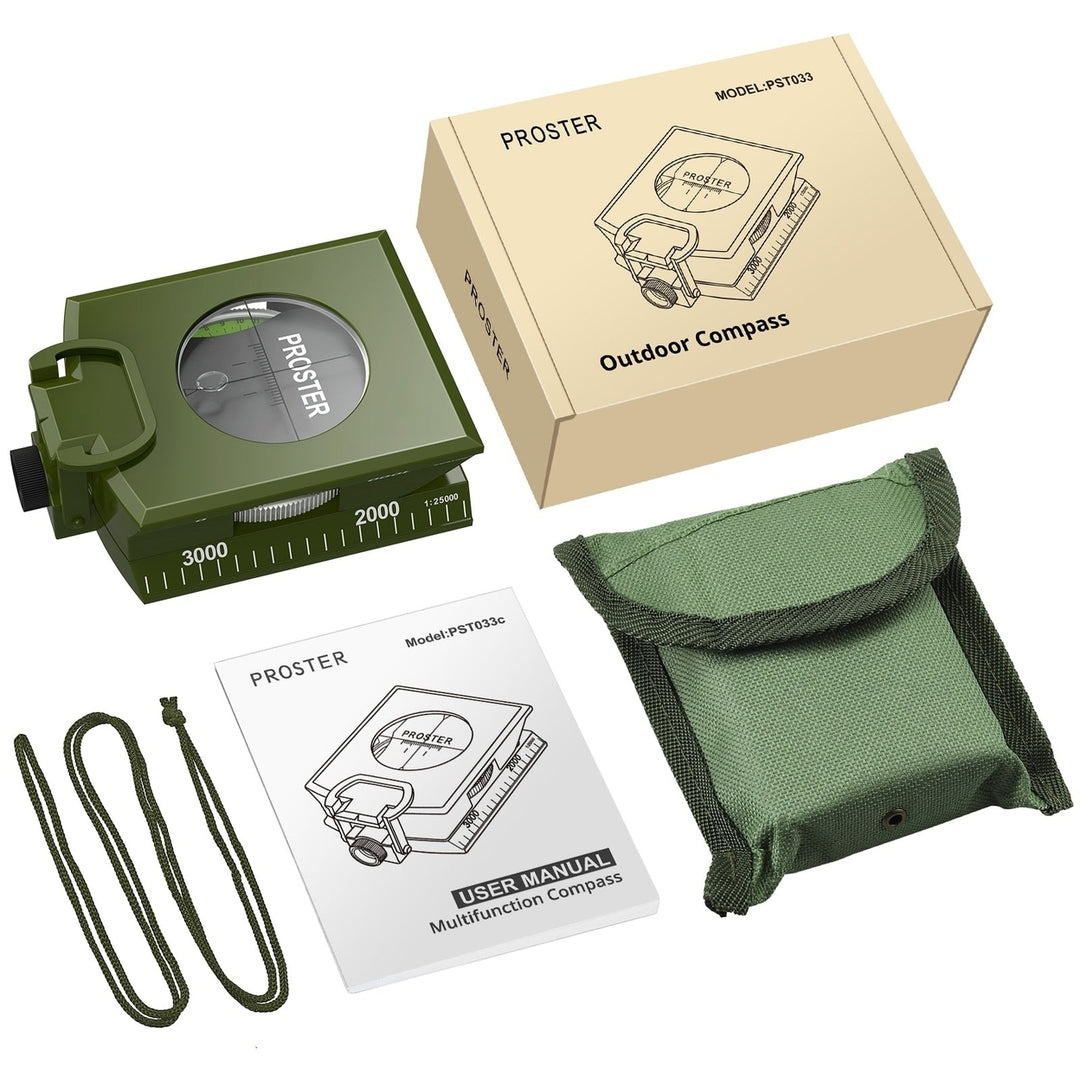 Multifunctional Military Sighting Navigation Compass with Inclinometer Image 7