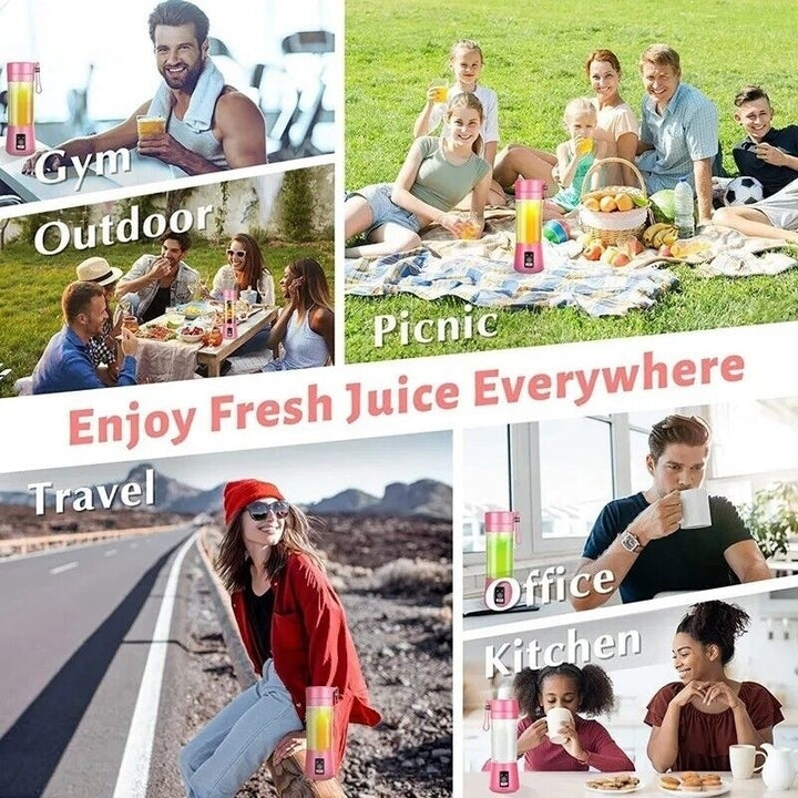 Portable Blender Juicer Cup USB Rechargeable Smoothies Mixer Fruit Machine Image 4