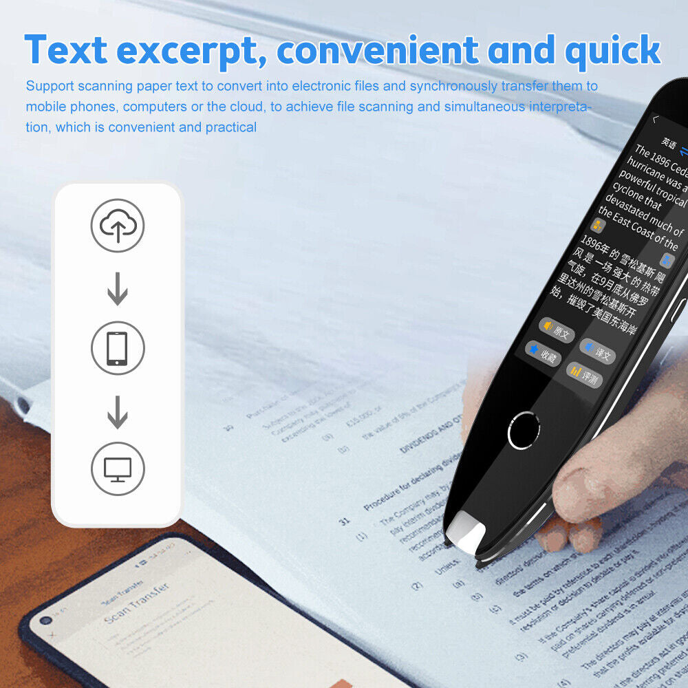 Professional Translation Pen Dictionary Text Scanning Reading Voice Translator Image 2