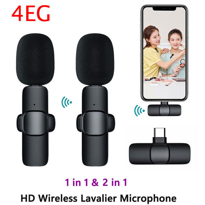 Professional Wireless Lavalier Microphone for Android and iphone Video Vlog Mic Image 3