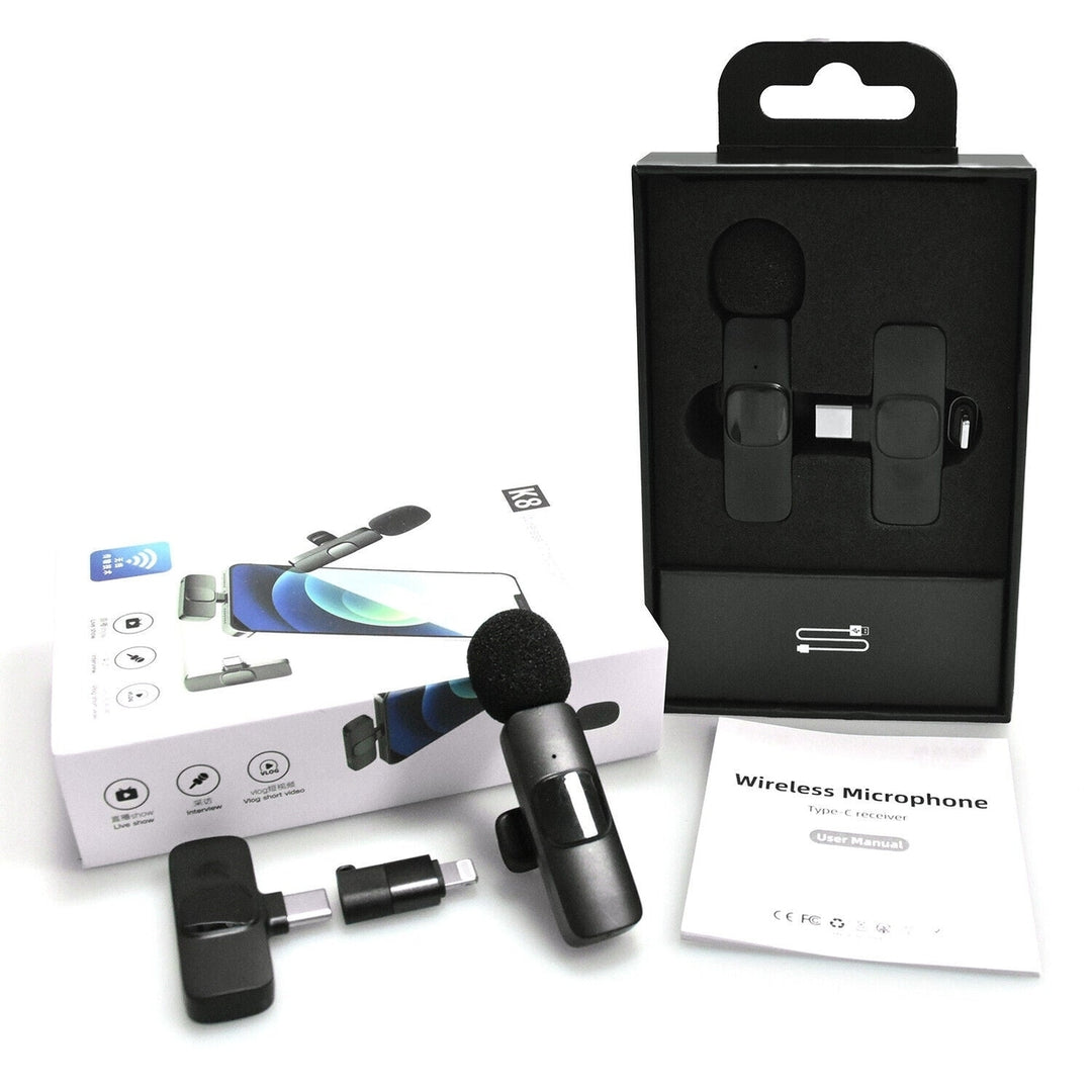 Professional Wireless Lavalier Microphone for Android and iphone Video Vlog Mic Image 10