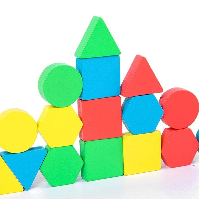 Shape Color Geometric Matching Game Kids Color Sensory Educational Toy Image 4