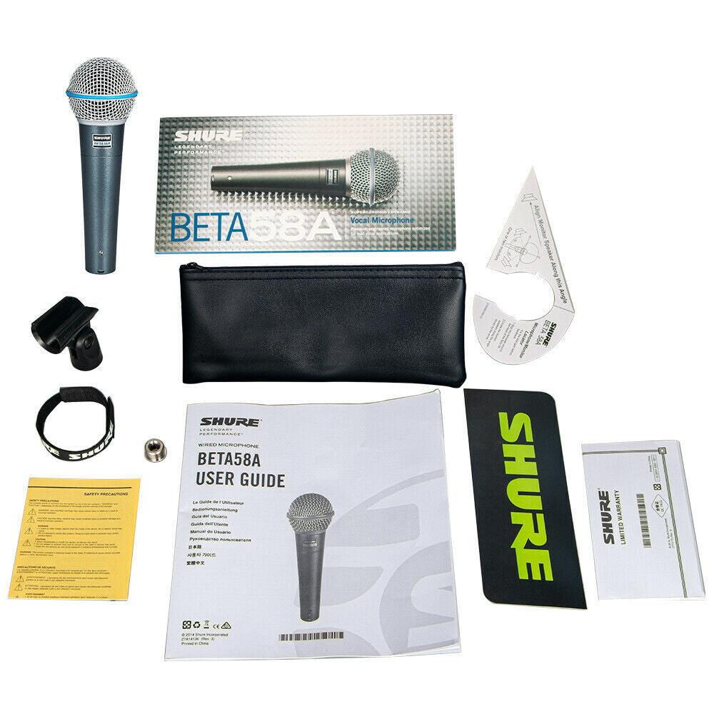 Shure Beta 58A Supercardioid Dynamic Vocal Microphone Image 2