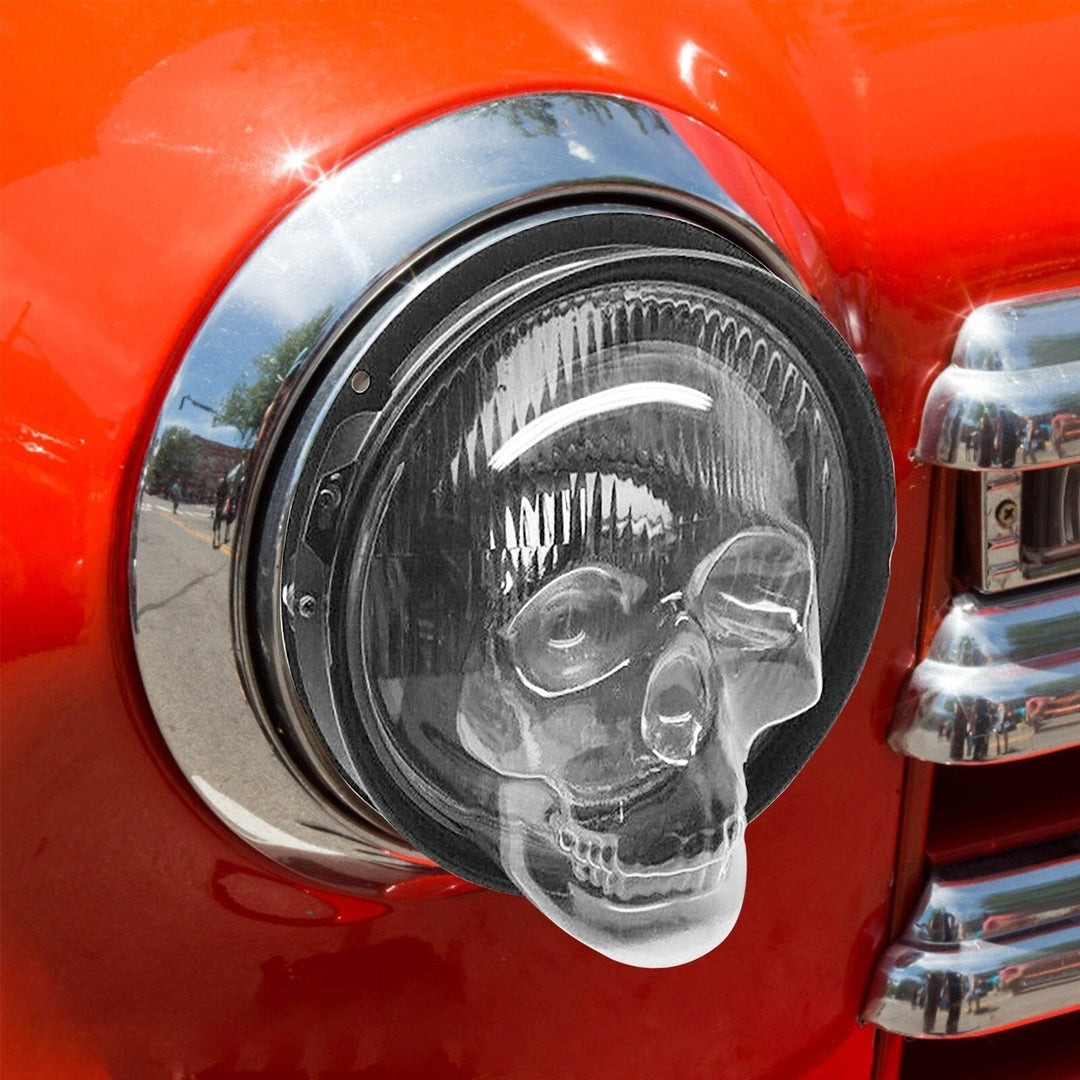 Skull Headlight Covers fit 7-inch Headlight Skeleton Cover for Car Trucks Image 3