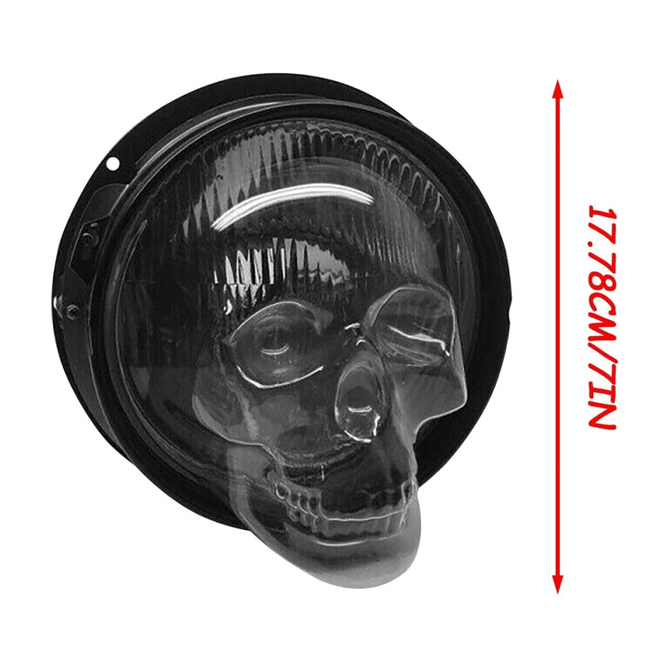 Skull Headlight Covers fit 7-inch Headlight Skeleton Cover for Car Trucks Image 4