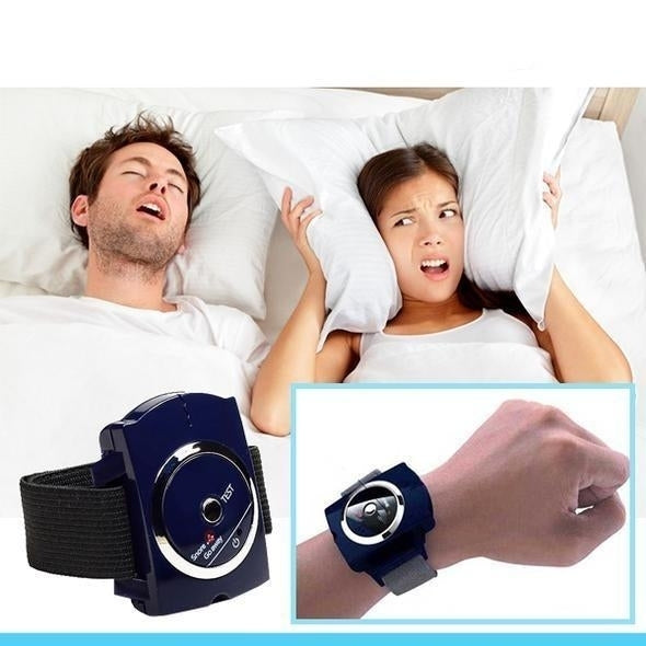 Snore Stopper Adjustable Wristband Bracelet Anti-Snore Aid Sleeping Device Image 2