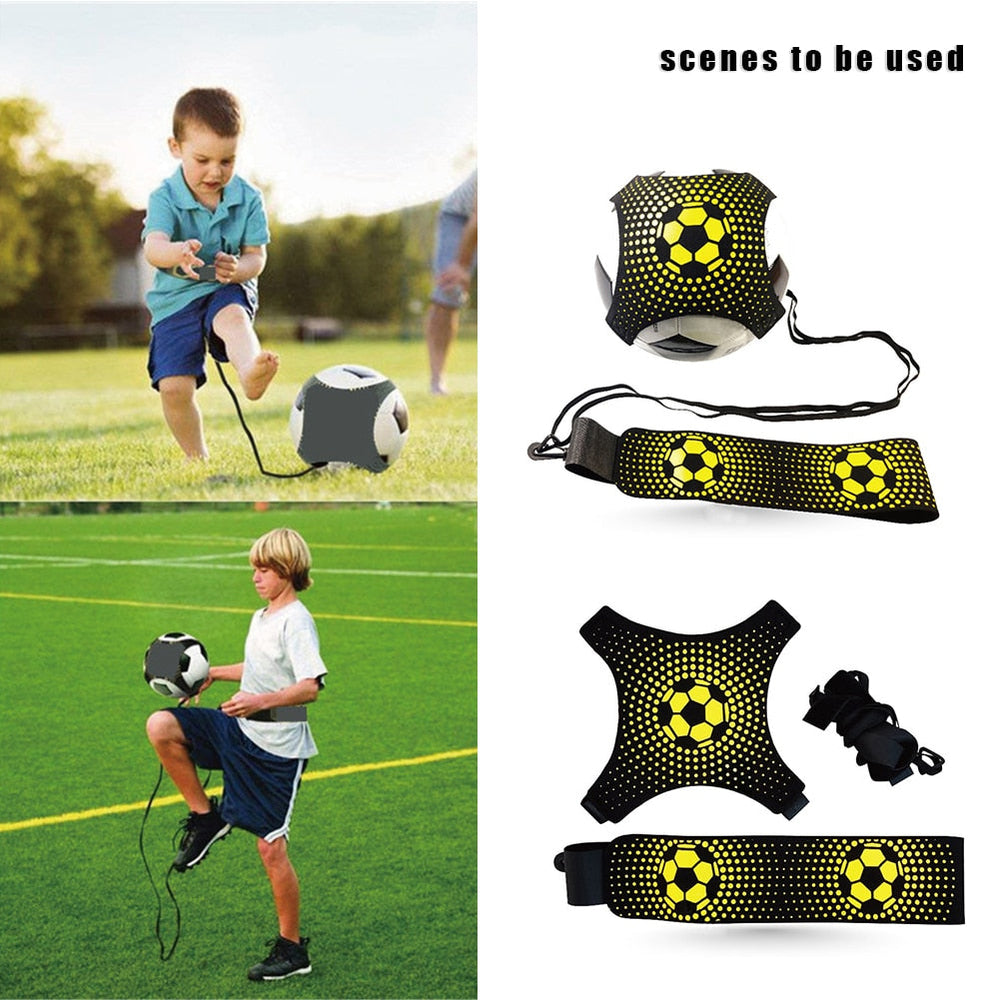 Soccer Trainer Kids Solo Training with Auxiliary Circling Belt for Football Kick Image 2