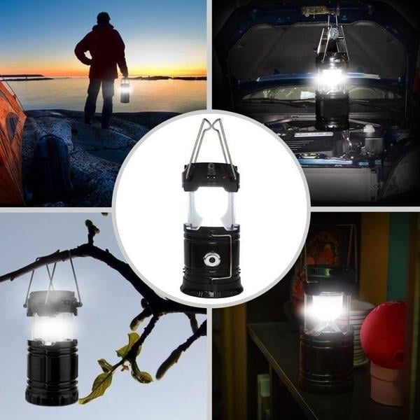 Solar-Powered LED Camping Lantern - Perfect for HikingCampingEmergencies Image 2