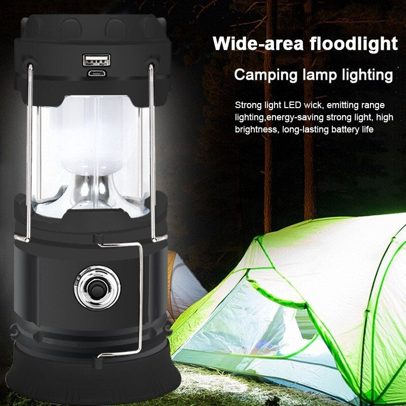 Solar-Powered LED Camping Lantern - Perfect for HikingCampingEmergencies Image 4