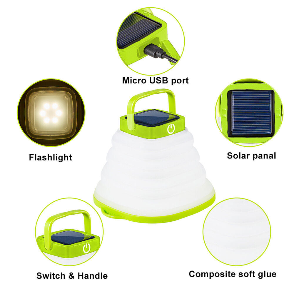 Solar-Powered Collapsible Travel Light Image 9