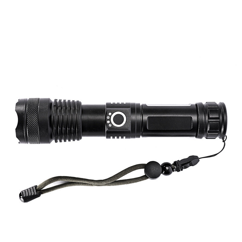 Super-Bright Rechargeable 90000Lumens LED Tactical XHP50 Flashlight With Battery Image 1