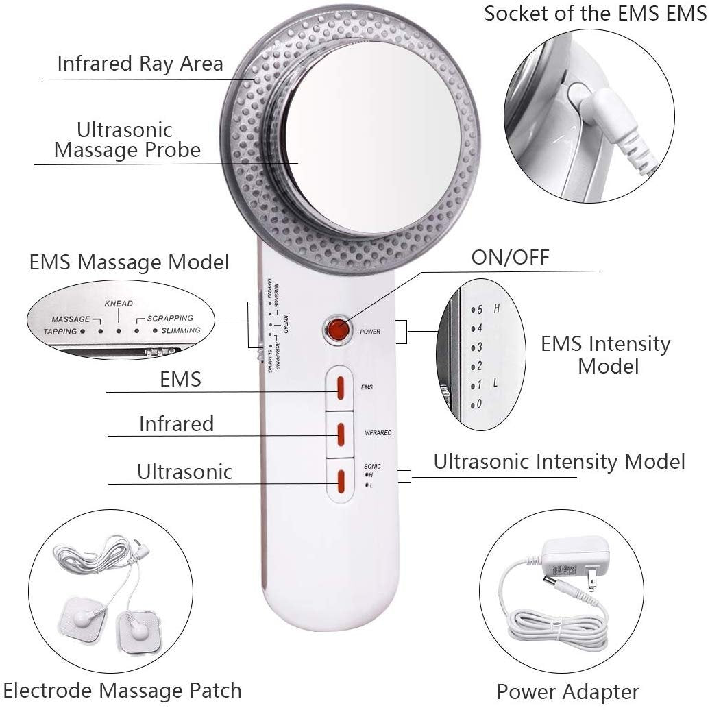 Ultrasonic Cavitation Fat Remover Body Massager Slimming Anti-Cellulite Machine Image 4