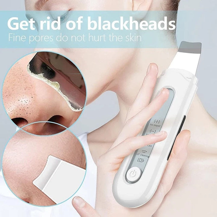 Ultrasonic Skin Scrubber Blackhead Peeling Remover Facial Peeling Deep Cleaner Image 3