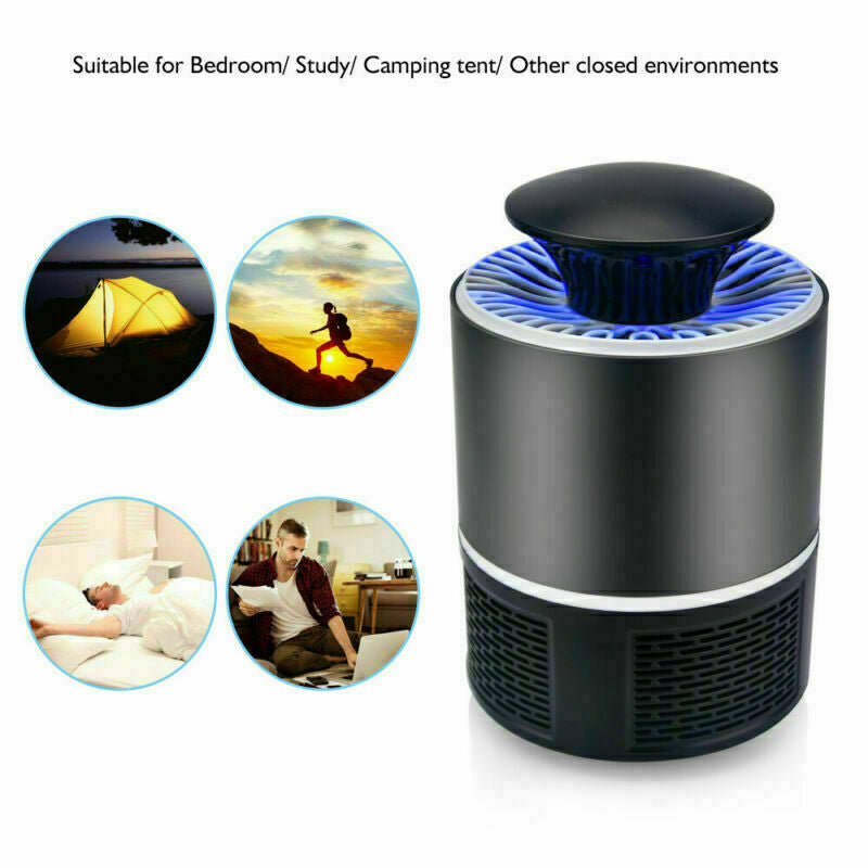 USB Powered Electric Mosquito Killer Lamp Led Bug Zapper Lure Trap for Home Image 8