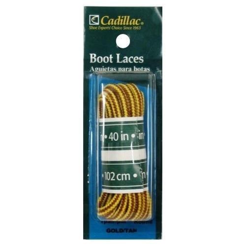 Gold Tan Work Boot Laces 45 Inch Cotton Polyester Replacement 1 Pair 45-TASLAN Image 2