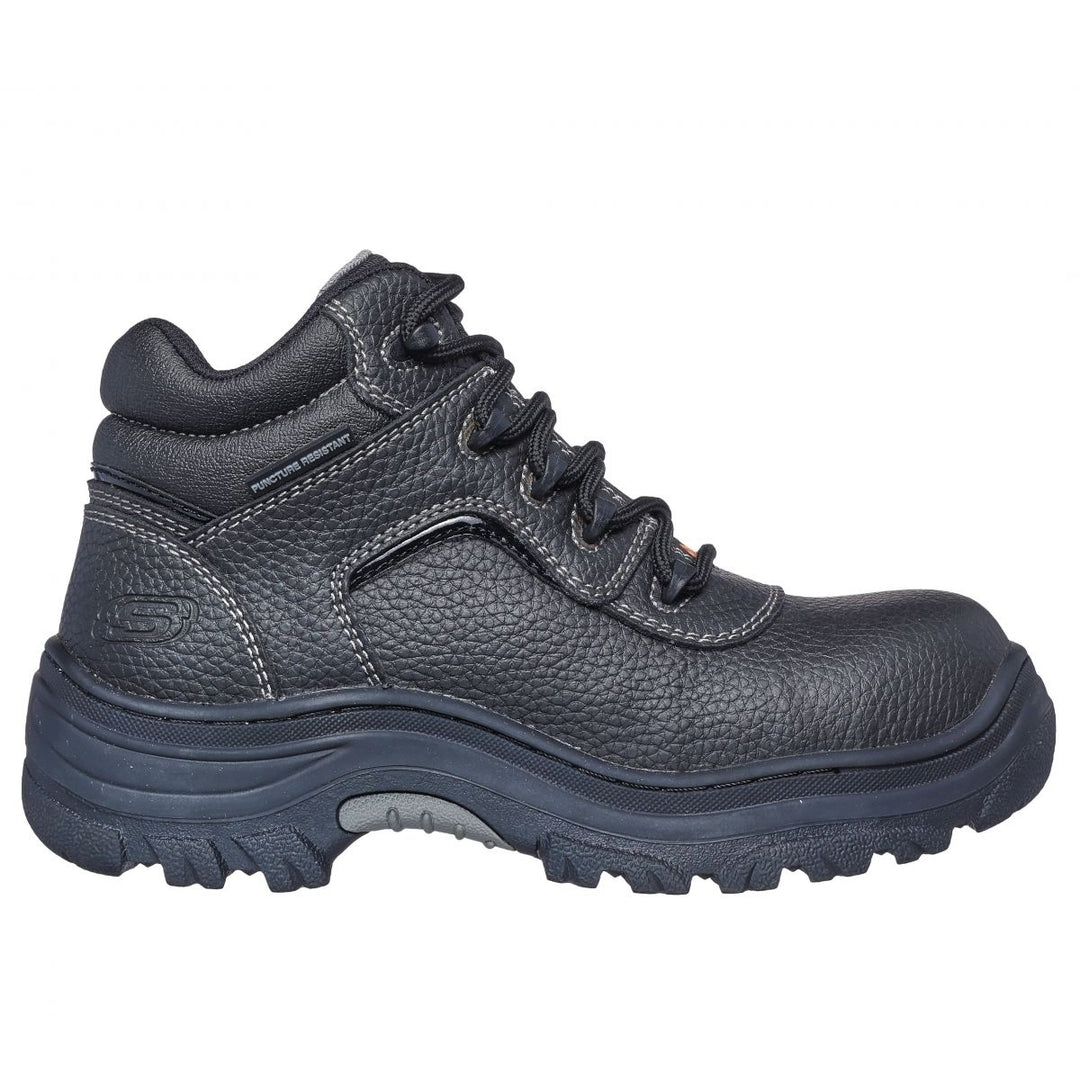 SKECHERS WORK Womens Burgin - Coralrow Composite Toe Work Boot Black - 77288-BLK BLACK Image 1