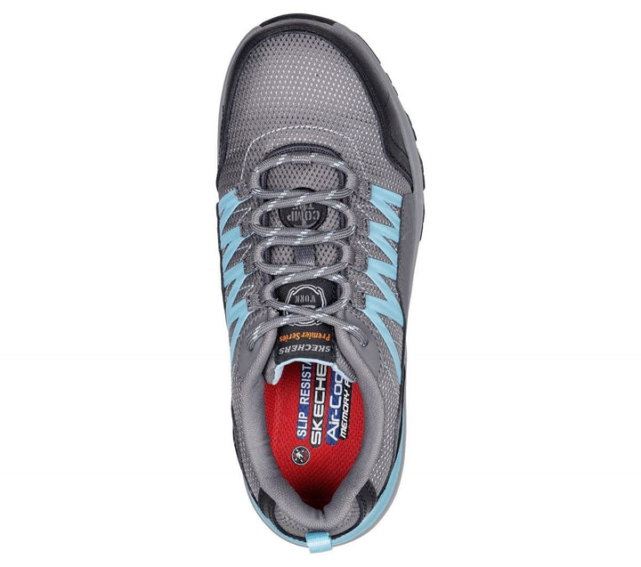 SKECHERS WORK Womens Fannter - Lizal Composite Toe Work Shoe Grey/Light Blue - 108078-GYLB GRAY/LIGHT BLUE Image 3