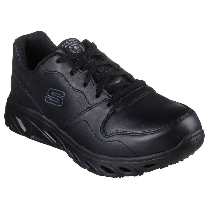 SKECHERS WORK Womens Work Relaxed Fit Glide-Step SR - Tupela Soft Toe Slip Resistant Work Shoes Black - 108054/BBK BLACK Image 1