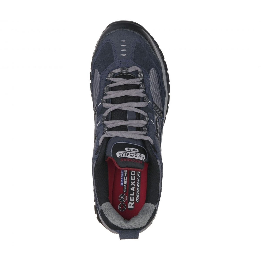 SKECHERS WORK Mens Relaxed Fit Soft Stride Grinnel Composite Toe Work Shoe Navy/Grey - 77013-NVGY Navy / Grey Image 3